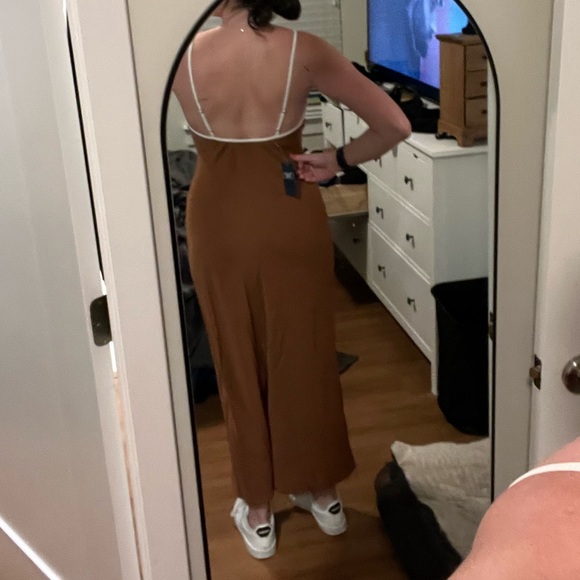 NWT Abercrombie dress, brown sz small - Picture 6 of 10